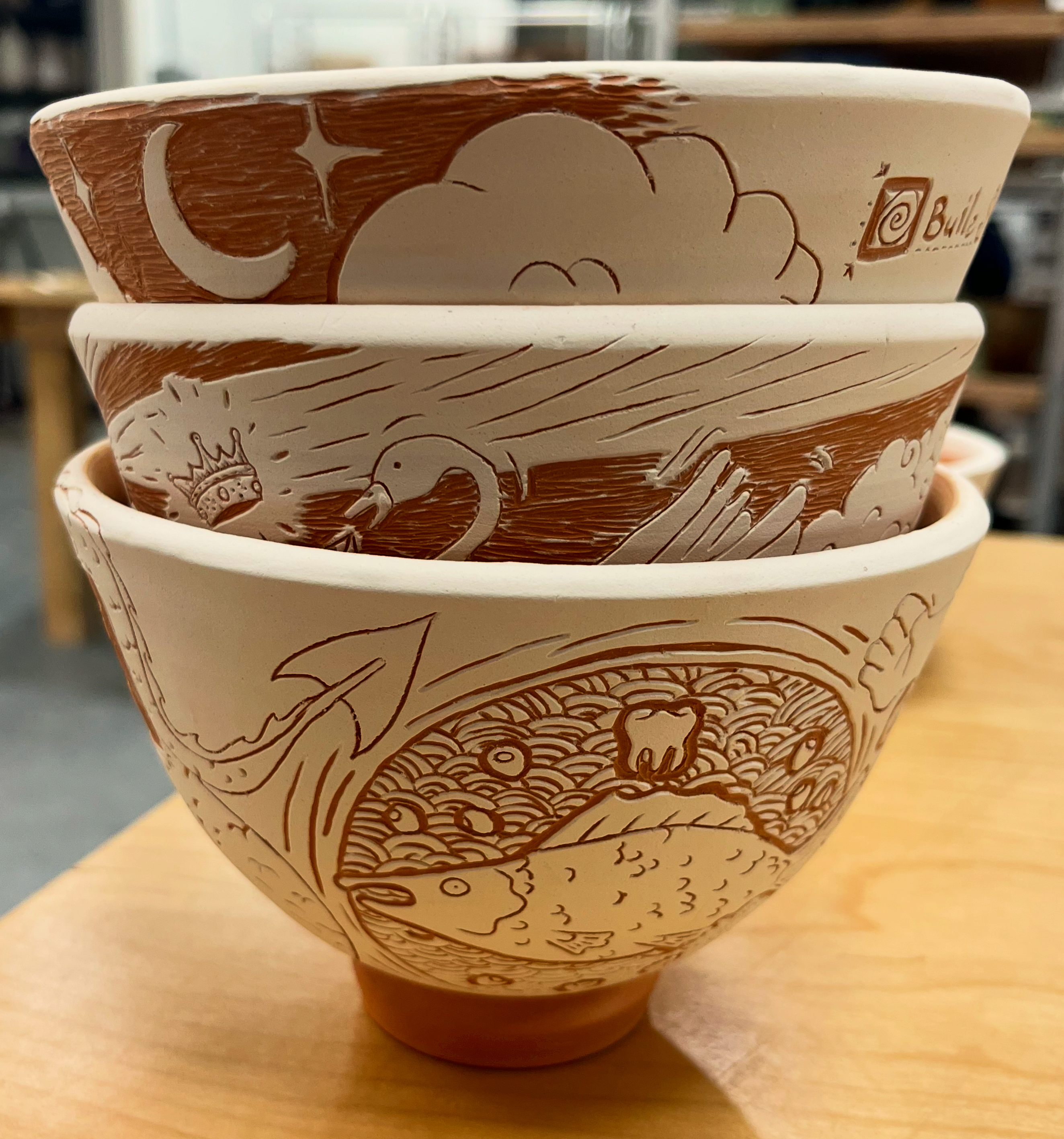 Image of Carved Bowls